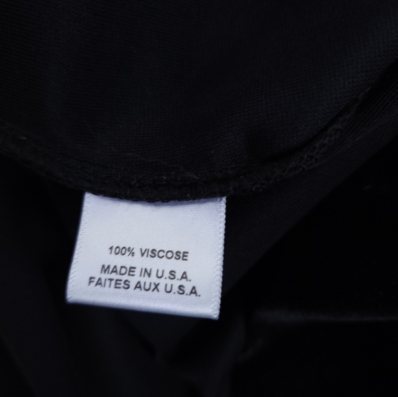 New Misa Los Angeles Black Viscose Velvet Wrap Ruffled Maxi Dress Sz Xs - Picture 12 of 13